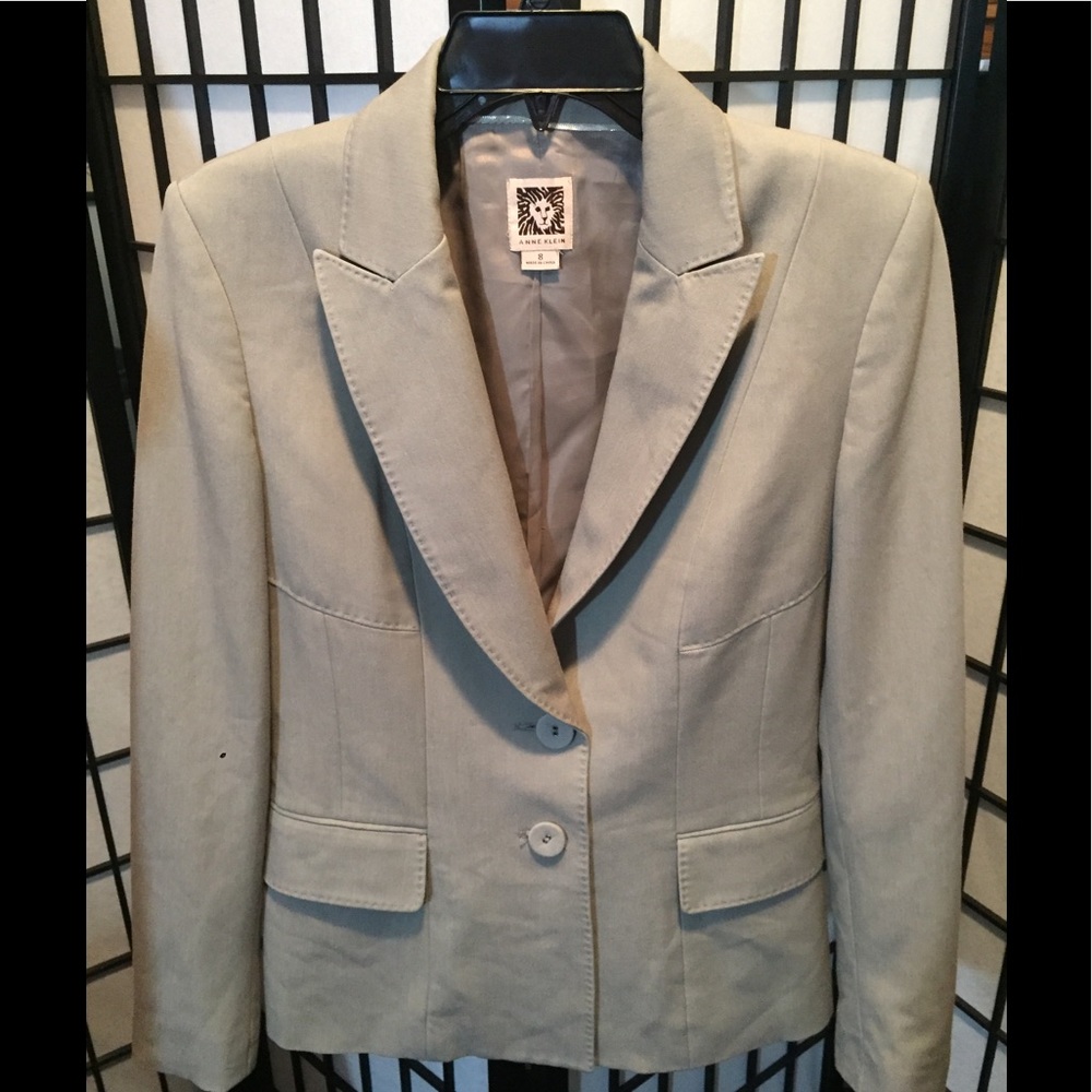 Anne Klein Gray Blazer 8